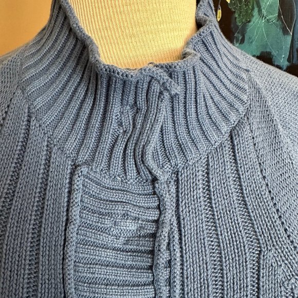 Coldwater Creek Blue Button-up Cardigan Women's Size Large - Picture 2 of 8